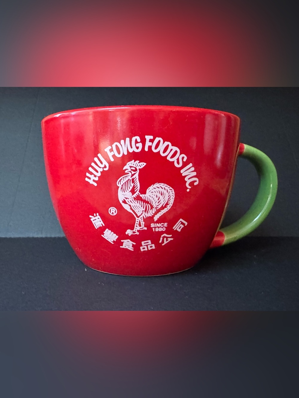 Huy fong food Inc: I put “sriracha on my sriracha”Red Jumbo Mug :